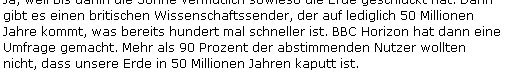 Erde putt ist nicht gut! Quelle: stern.de
