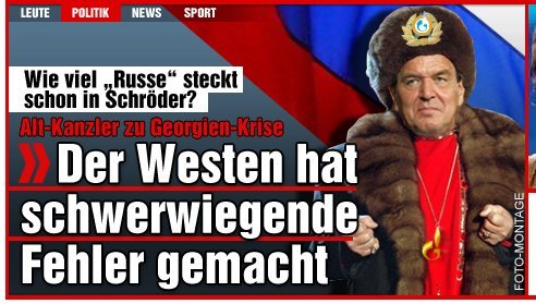 2008-09-02-russengerhard Voll der Russe! Quelle: bild.de