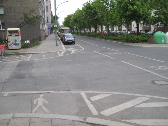 Orte auf der Route, die die Nazis nie sahen: Grellstr./Gubitzstr. Quelle: Sash